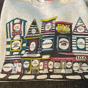 Vintage Ely, Minnesota sweatshirt. At least 25 years old. Size XL.